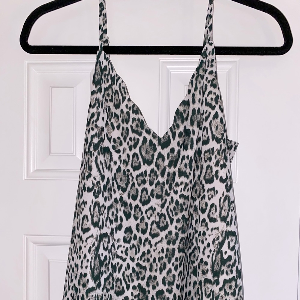 Cheetah print tank top